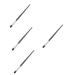 Baluue 4pcs Animal Hair Makeup Brush Convenient Brush Women Eye Shadow Brush Makeup Tool Cosmetics Brush 17.70X0.70X0.70CMx4pcs Blackx4pcs