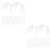 VILLCASE 40 Pcs Acrylic Round Sheet Cake Pan Acrylic Blanks Sheer Panels Acrylic Blank Circle Coaster Wafer