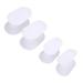 Anggrek Gel Toe Separators - 8 Pairs Silicone Toe Separators for Pain Relief and Hallux Valgus Corrector - Reduce Friction Between Toes - Sizes Small to Large - Buy Online on SooperMarket.com