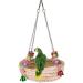 Woven Straw Nest Bed Large Bird Swing Toy with Bell for Parrot Cockatiel Parakeet and More - Perfect Cage Perch for Various Small to Medium Birds and Small Pets - Buy Online on SooperMarket.com