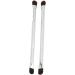 Makeup Concealer Brush Portable Double Ended Eyeshadow Brush Set 2pcs Silver Ergonomic for Home Travel - Buy Online on SooperMarket.com