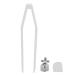 Teeth Brace Decoration Brass Hip Hop False Tooth Convenient Wear for Daily Use for Party(Silver)