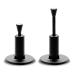 Fiberbuilt Golf Adjustable Golf Tee Premium Driving Range Mat Golf Tees Great for Hitting Balls into a Practice Net or Simulator - 2 Pack Black