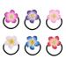 LEORX 12pcs Colorful Plumeria Hair Ties - Soft Ceramic Flower Hair Accessories - Buy Online on SooperMarket.com