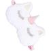 Buy Gatuida 2pcs Cute Sleeping Eye Mask - Cartoon Eye Cover for Women & Kids | Embroidered White Sleep Mask | Ideal for Travel & Relaxation - Buy Online on SooperMarket.com