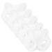 AOKWAWALIY 5pcs Masks White Cat Masks Blank DIY Halloween Mask Animal Half Face Masks Masquerade Cosplay Party Supplies