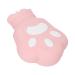 Bear Paw Hot Water Bag Silicone Hot Water Bottle Compact Reusable Dual Use for Office (Pink)