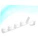 OATIPHO Hanging Rack 2pcs 5 Hooks Hanging The Hat White Over Multifunctional Coat Hanger Plastic Rack Towel Door Holders 2pcs White - Buy Online on SooperMarket.com