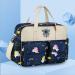 Insular Waterproof Diaper Bag - Navy Unicorn Print | Multifunctional Mummy Shoulder Bag with Changing Mat | Lightweight Tote Style for Chic Moms - Buy Online on SooperMarket.com