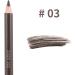 Baluue 2pcs Eeyebrow Pen with Brush Eyebrow Definer Pencil Eyebrow Makeup Long Lasting Waterproof Dark Coffee 3# 1 count (Pack of 1) Dark Coffee 3 - Buy Online on SooperMarket.com