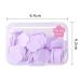 100Pcs Blue Mini Portable Flower Shape Soap Paper Sheets Disposable Travel Hand & Foot Cleanser Flakes | Perfect for On-the-Go Hygiene - Buy Online on SooperMarket.com