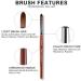 Alexnailart Kolinsky Sable Acrylic Nail Brush - Red Wooden Handle - Size 10 - Buy Online on SooperMarket.com