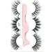 Desikixudy 3 Pairs 3D Lashes Natural False Eyelashes Dramatic Fluffy Soft Wispy Volume Reusable Eyelash 306