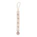 Soft Pacifier Holder Leash for Toddlers - Stylish Clip with Metal Buckle & Beautiful Patterns - International Shipping Available - Buy Online on SooperMarket.com
