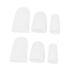 Lurrose High Heel Protectors 8 Pairs Cover High Heel Protectors Silicone Gel Silicone Sleeves Foot Pain Ease Device Orthotic Separator Orthopedic Protective Case Pad Splitter Thumb White 6x3cm