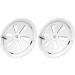 ISURE MARINE 2 Pack of 4 inch Cabin Ventilation Plate Vent Round Butterfly Air Vent Gill Plate with Side Knob316 Stainless Steel for Marine Boats Accessories