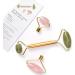 Jade Rose Quartz Roller Kit | 3 Changeable Heads Facial Roller for Glowing Skin - Shop Internationally - Buy Online on SooperMarket.com