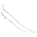 Ranara replacement glasses end tips glasses legs glasses accessories 1 pair of borderless glasses 2-hole brackets rhinestone brembes spare arms glasses spare parts pink