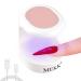 Mini UV LED Nail Lamp MEKK Nail Lamp Mini UV Light for Nails Mini UV Nail Light for Gel Nails 16W UV Light for Nails Nail Dryer Professional Nail Lamp for Nail Art Tools(Pink) B-pink