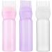 EHOTER 120Ml Applicator Bottle Hair Colour Brush Hair Oil Bottle with Graduated Brush Applicator Bottle Comb Root Comb Salon Hair Coloring Tool (2 Pack Pink) - Buy Online on SooperMarket.com