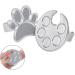 HLLMX 2 PCS Mini Manicure Palette Nail Art Tools (Silver) - Wearable Metal Holder for Gel Polish Mixing Tray - Buy Online on SooperMarket.com