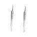 Healeved 6 Pcs Clip Curved Pimple Tweezers Clip Removal Tool Spot Tweezers Pimple Tool Stainless Steel