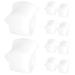 Toe Separators Washable Bunion Corrector Reduce Calluses Relieve Pain 5 Pairs White for Overlapping Toes