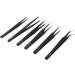 Dajidafu 6 Pieces Anti-static Tweezers Eyebrow Hair Nipper Remover Manual Watch Sewing Crafting Scrapbooking Phone Repair - Buy Online on SooperMarket.com