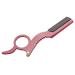 Manual Stainless Steel Men's Razor - Thumb Shape Straight Shaver for Facial Hair Removal (Red) - International Shipping Available - Buy Online on SooperMarket.com