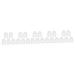 GANAZONO 25 Pcs Vegetable Mini Accessories Pumpkin molds Plastic Reusable molds Cucumber 7.6x5.6cmx5pcs Transparentx5pcs