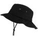 Trendy Apparel Shop XXL Oversize Large Brim 100% Cotton Outdoor Boonie Hat XX-Large Black