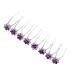Frcolor 20pcs Wedding Bridal Rhinestone Hairpins | Beautiful Purple Crystal Flower Hair Accessories - Buy Online on SooperMarket.com