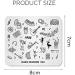Alexnailart Nail Stamping Printing Plate Template Image Plate Stamper Scraper Music notes Musical instrument Dancer Jazz Pattern Nail Art Decoration DIY Print Manicure Design FA024 - Buy Online on SooperMarket.com