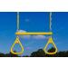 Ultimate Trapeze Bar with Rings - 6 Colors | Easy to Install | 250lb Capacity | DIY Swingset Accessory - Yellow - Buy Online on SooperMarket.com
