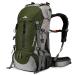 Loowoko 50L Hiking Backpack, Waterproof Camping Essentials Bag with Rain Cover, 45+5 Liter Lightweight Backpacking Back Pack Green