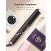 ANGENIL Travel Hair Straightener Brush Nano Ceramic Titanium 4 Heat Settings Dual Voltage for Black Hair & Beards Frizz-Free Finish Auto Shut-off - Buy Online on SooperMarket.com
