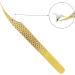 DASSEN Gold Lash Extension Tweezers - Precision Thin Tips for Mega Volume Lash Extensions - Buy Online on SooperMarket.com