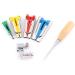 Yosoo Fabric Bias Tape Maker Awl Kit Set for Sewing Quilting 6/12/18/25mm Binding Tool Guide Strip Sewing Quilting, 6pcs