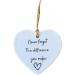 Plaque + Bag Thank You Gift for Friend Never Forget Difference You Make Hanging Ornament Acrylic Hanging Heart Plaque Gift Hanging for Best Heart Plaque Gift