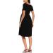 Love2Mi Maternity Dress XL Black - Short-Sleeve A-Line Midi Pregnant Dress - Buy Online on SooperMarket.com