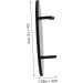 STOBOK Pencil Wand Holder 2 Pcs Acrylic Pen Holder Pencil Lip Gloss Paintbrush Drying Rack Acrylic Eyebrow Pencil Rack Single 12.7x3cmx2pcs Blackx2pcs - Buy Online on SooperMarket.com