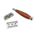 Classic Men's Safety Razor - Vintage Style Double Edge Aluminum Alloy in Dark Brown | International Shipping Available - Buy Online on SooperMarket.com