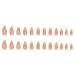 RikView French Tip Press on Nails - Medium Length Almond Glossy Yellow Acrylic Fake Nails | Perfect for a Chic Look - Buy Online on SooperMarket.com