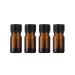 JIHUOO 5 pieces empty nail polish bottle with brush nail polish bottles made of glass nail glass bottles nail polish bottles 5 ml
