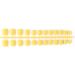 Dajidafu 24 Pieces Square Head Frosted Coffin False Nails DIY Exquisite French Style Unique Elegant Colour-fast Acrylic Nail 10light yellow - Buy Online on SooperMarket.com