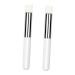 NOLITOY 2pcs Concealer Brush Lip Brush Wand Eyes Crease Shader Eyeshadow Smudge Applicator Lipstick for Women Eyeliner Smudger Lip Aluminum Tube Face White Miss Tool
