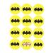 35 x Pre Cut Batman Logo Cake Cupcake Toppers/Decorations Edible Wafer Paper