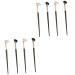 Baluue 8 Pcs Nose Shadow Brush Angled Eye Shadow Brush Eyeshadow Contour Brush Cosmetic Brush Wooden Handle