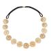 Yalice Elastic Flapper Head Chain Hair Gold Coin Headband Disc Headpieces Circle 1920s Hair Acessories for Women and Girls (Gold-7)