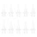 10pcs System Easy Tubes Replacement Earwax Removal Tips- Accessories Tube Tips Tubes Bottle Disposable with Systems Removal Rhino Transparent- for Ear Portable Tool Irrigation